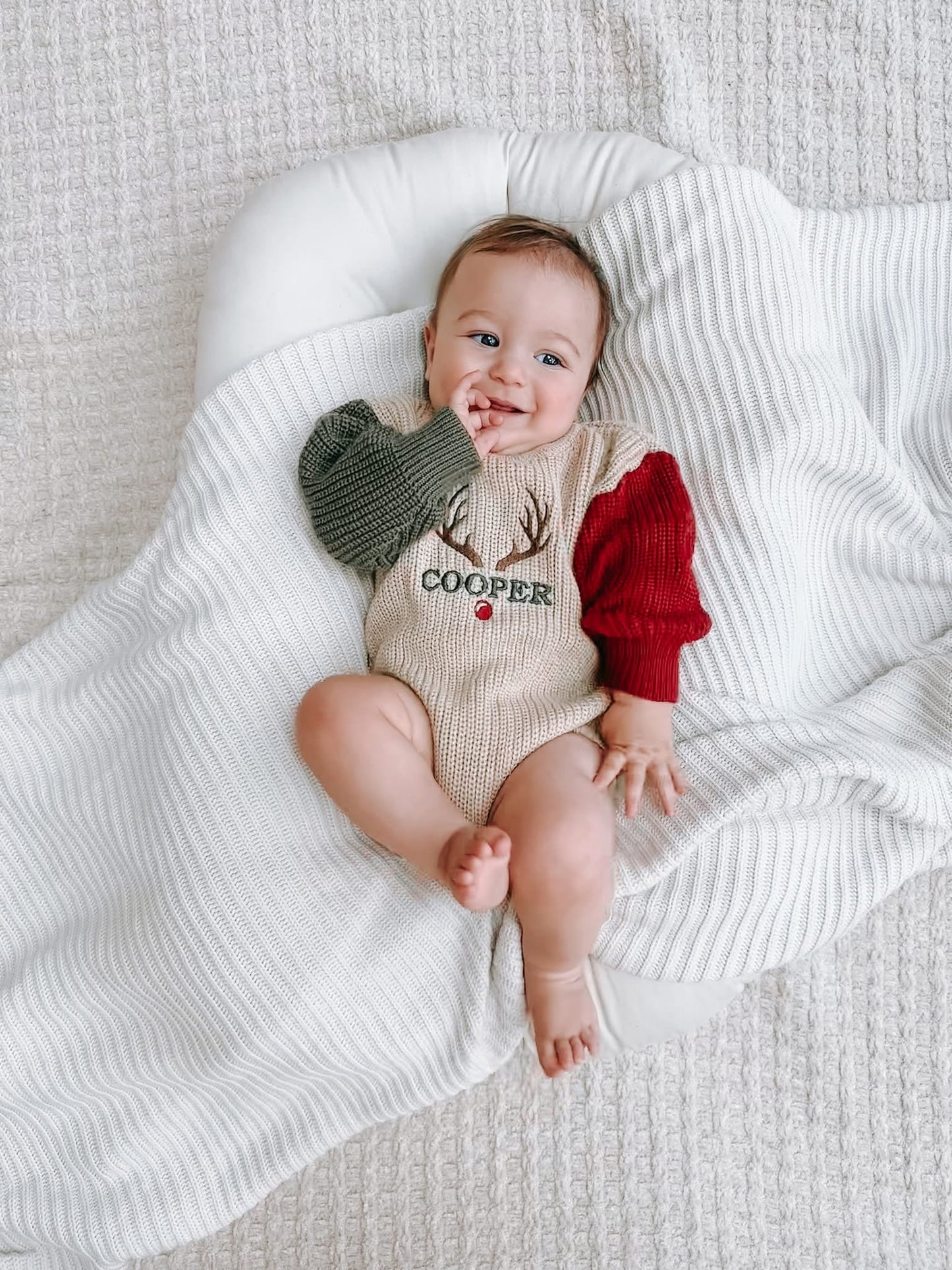 *PREORDER* COLORBLOCK SWEATER ROMPER