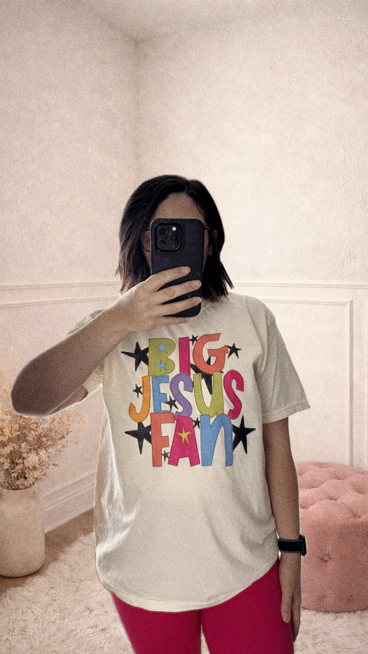 PRINTED BIG JESUS FAN