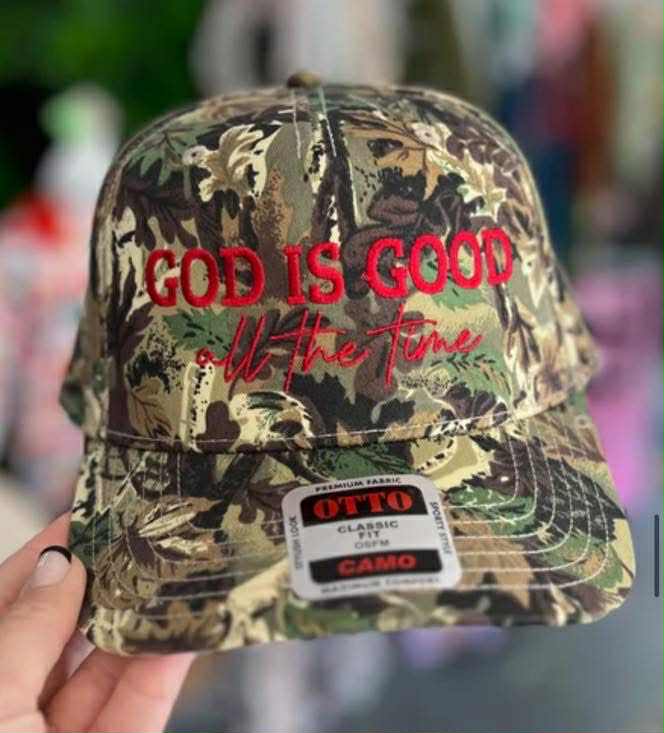GOD IS GOOD ALL THE TIME TRUCKER HAT