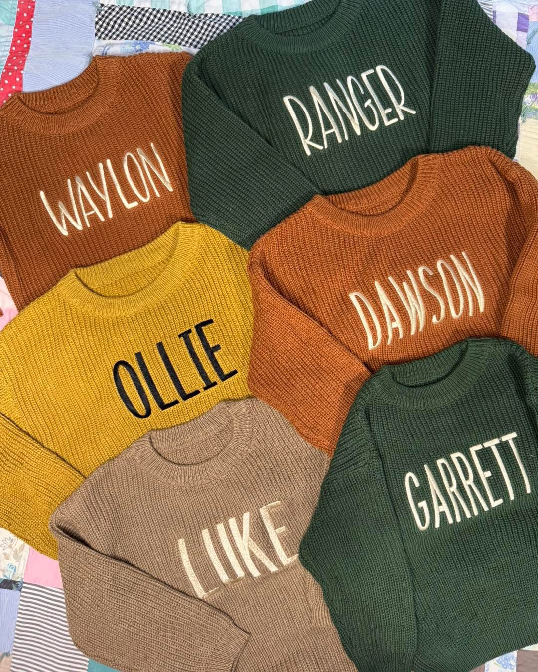 INFANT/TODDLER PERSONALIZED SWEATER