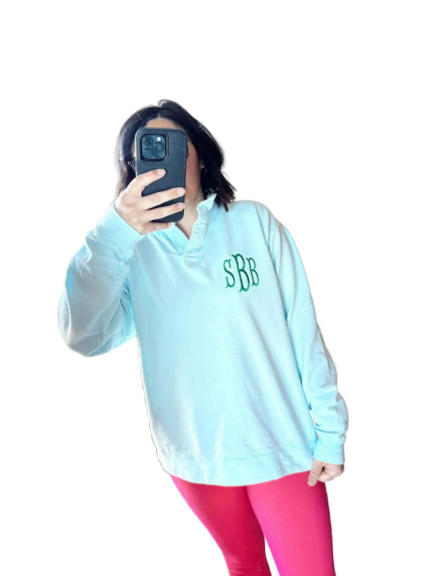 EMBROIDERED FISHTAIL MONOGRAM (POCKET)