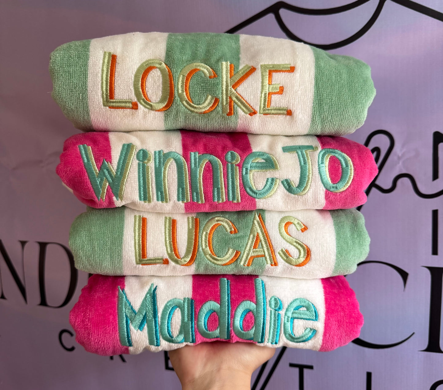 EMBROIDERED TOWEL