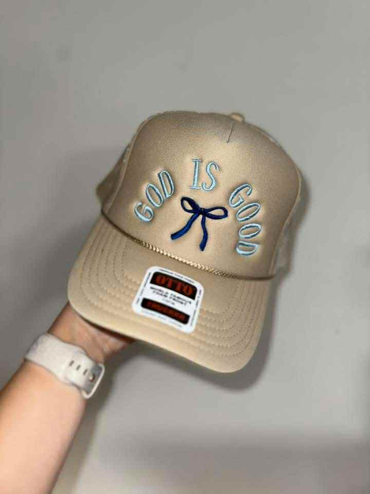 GOD IS GOOD TRUCKER HAT