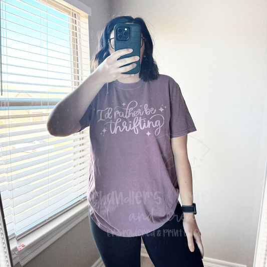 PRINTED I’D RATHER BE THRIFTING