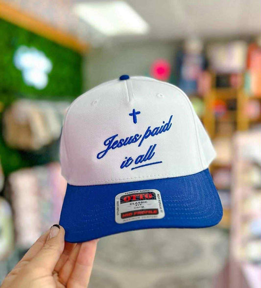 JESUS PAID IT ALL TRUCKER HAT