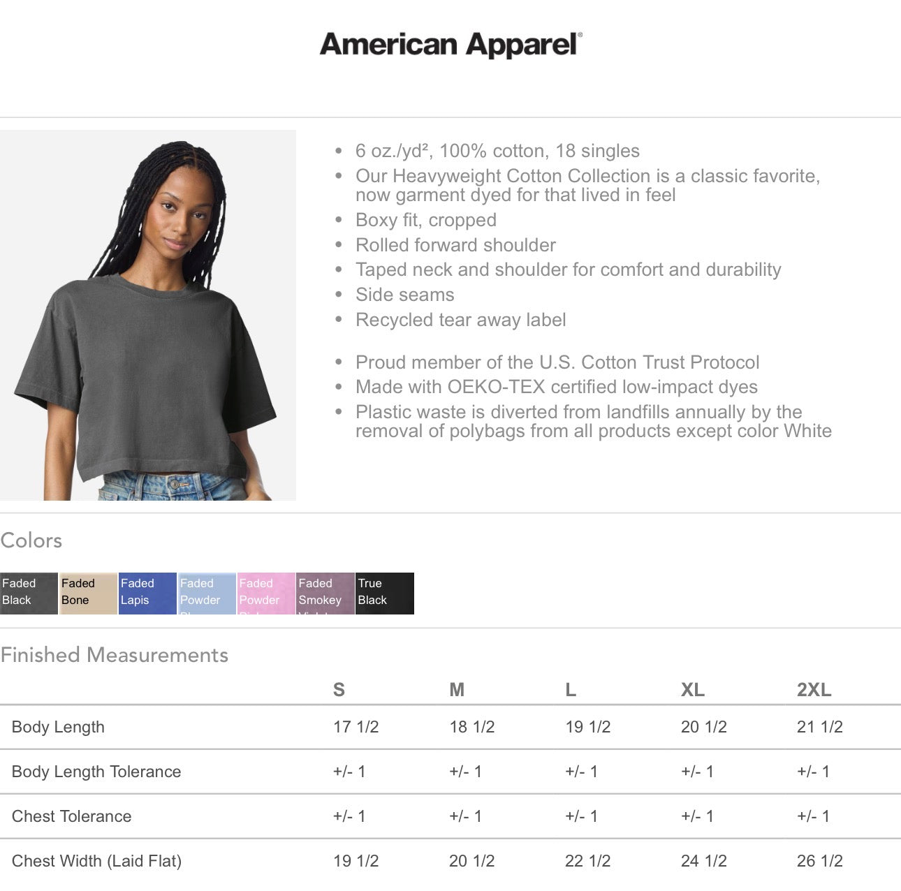 USA CROPPED TEE