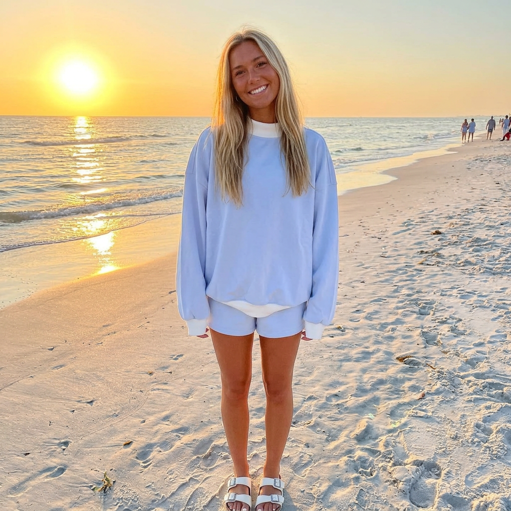 MOCK NECK SHORT SET