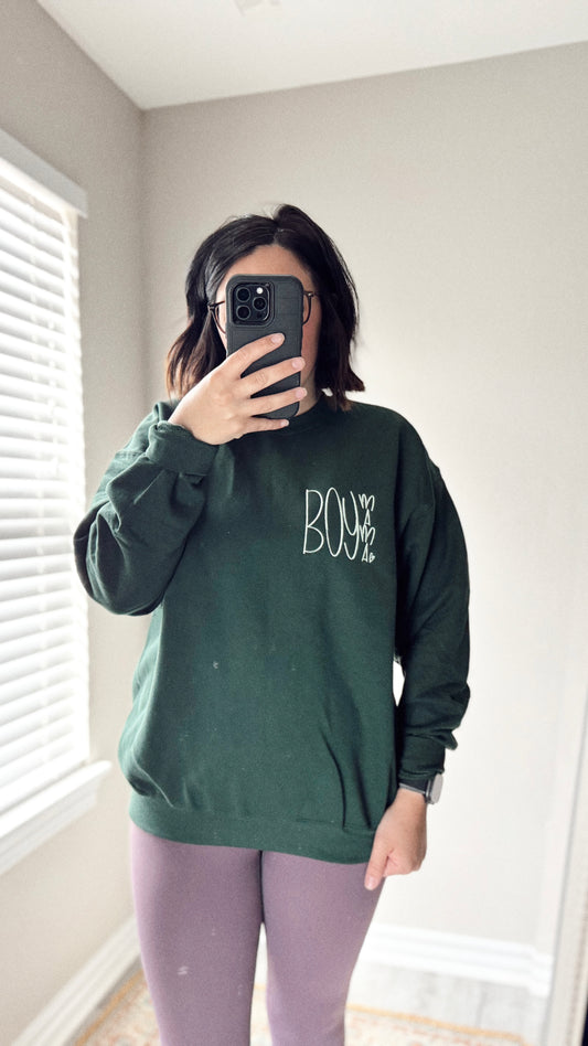 EMBROIDERED BOY MAMA (POCKET)