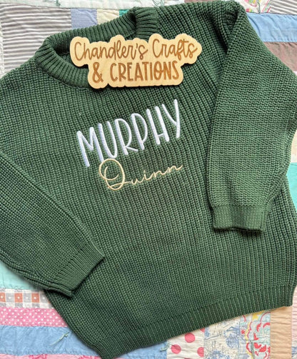 INFANT/TODDLER PERSONALIZED SWEATER