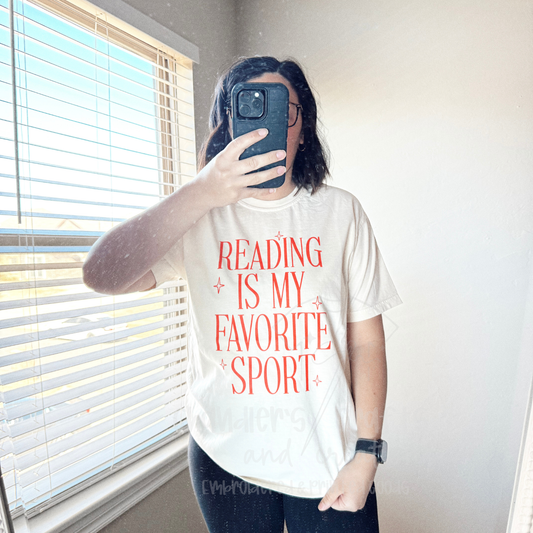 PRINTED READING IS MY FAVORITE SPORT