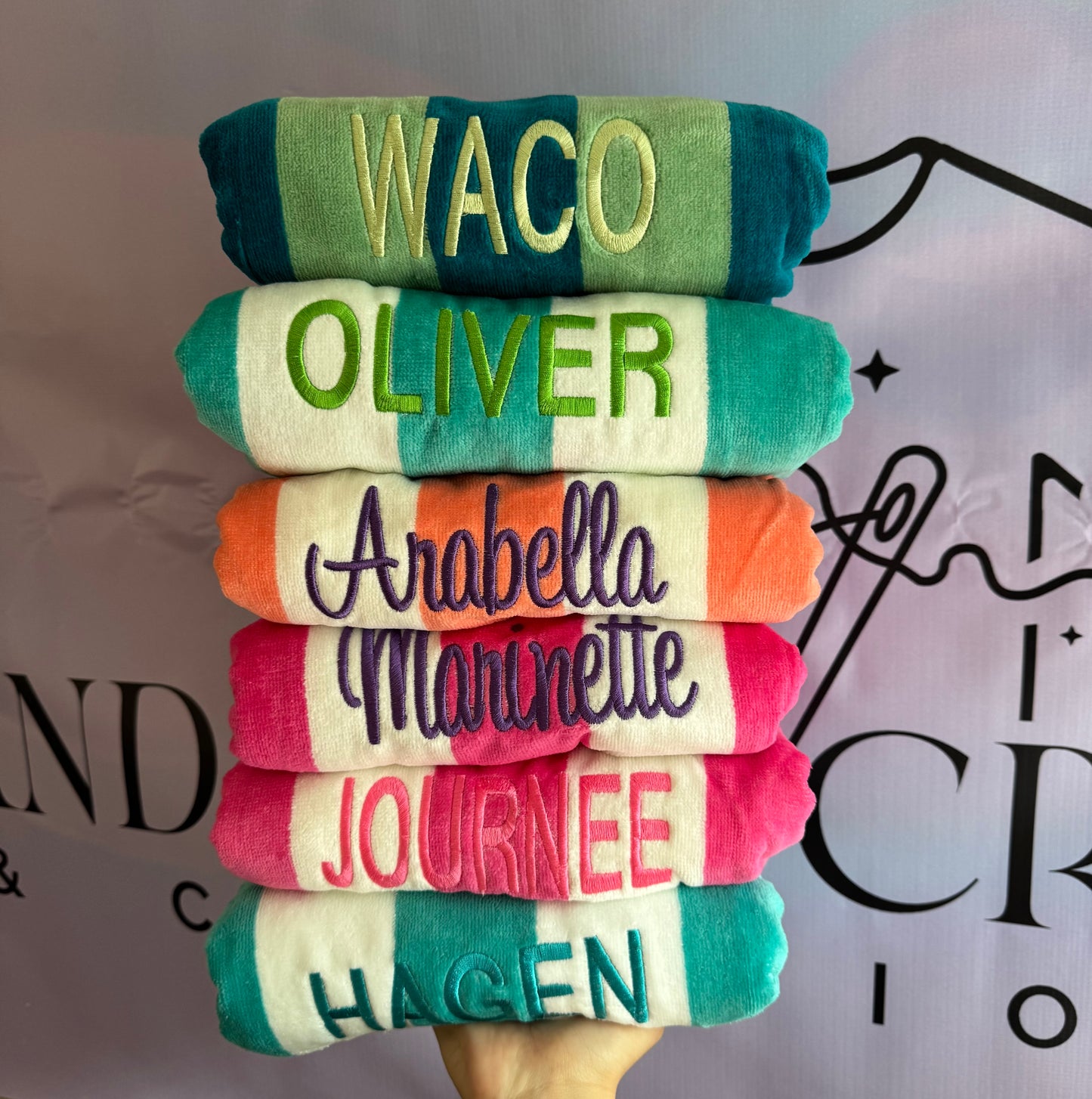 EMBROIDERED TOWEL