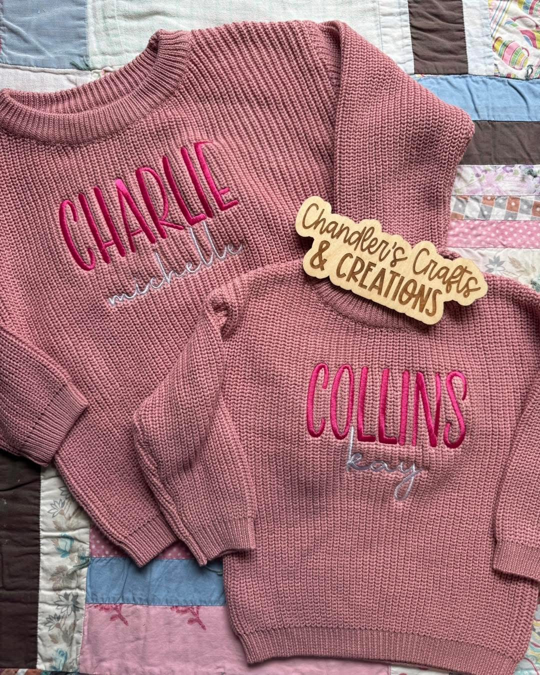INFANT/TODDLER PERSONALIZED SWEATER