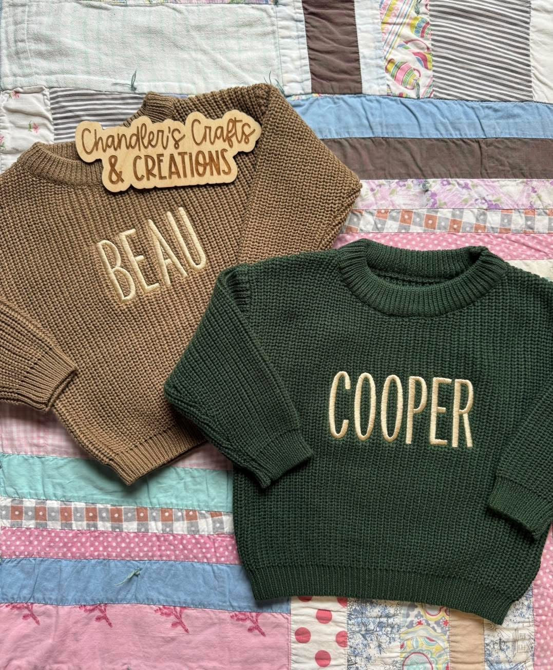 INFANT/TODDLER PERSONALIZED SWEATER