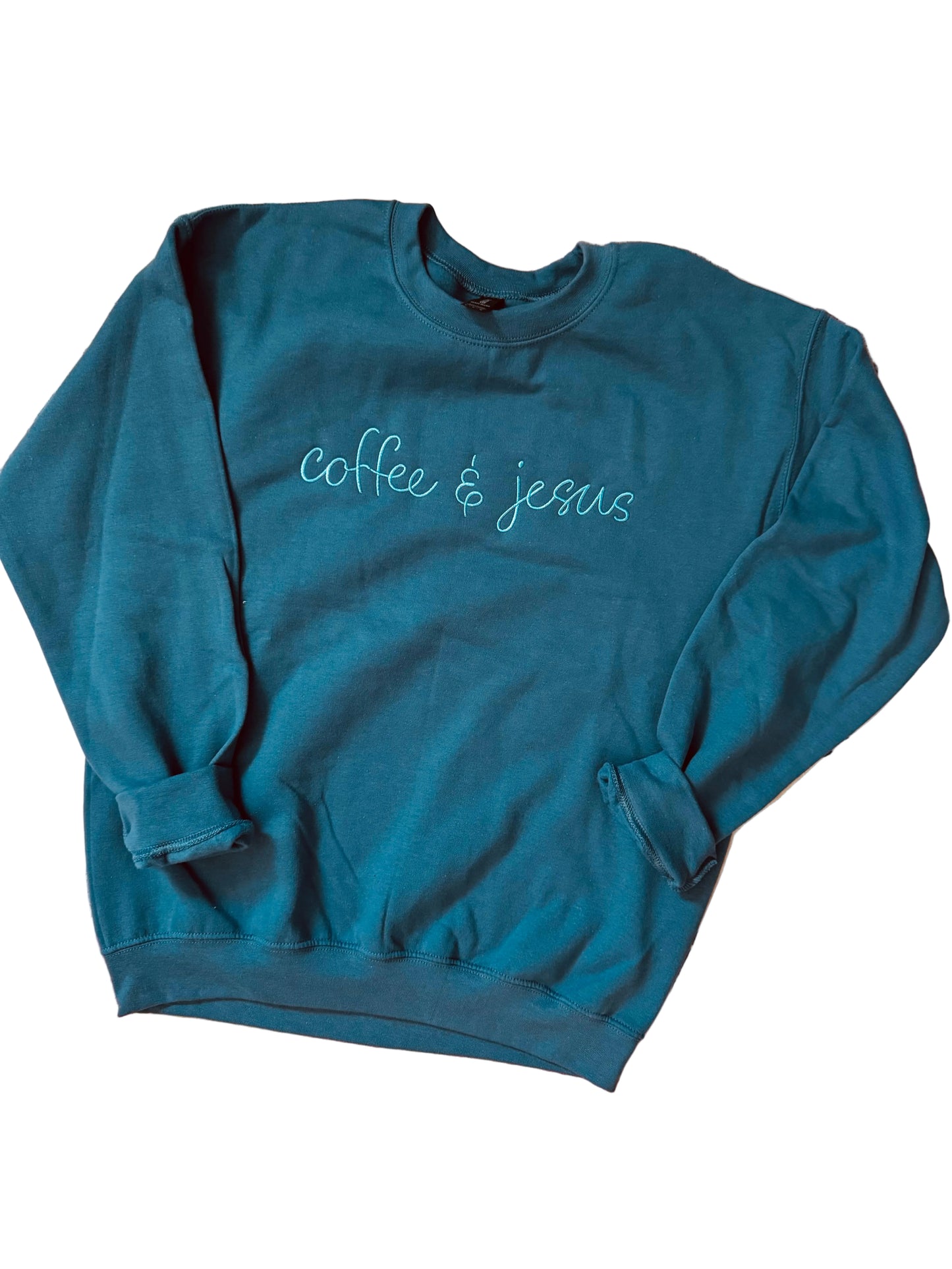 EMBROIDERED COFFEE & JESUS