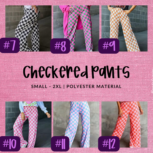 CHECKERED PANTS