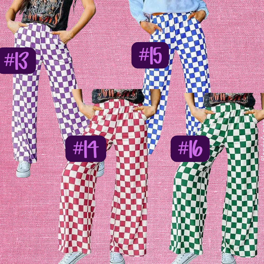 CHECKERED PANTS