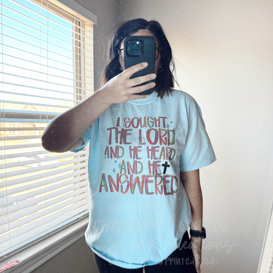 PRINTED I SOUGHT THE LORD