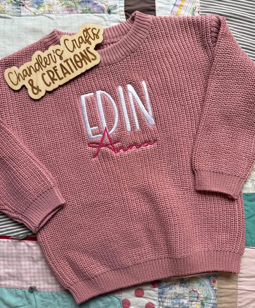 INFANT/TODDLER PERSONALIZED SWEATER