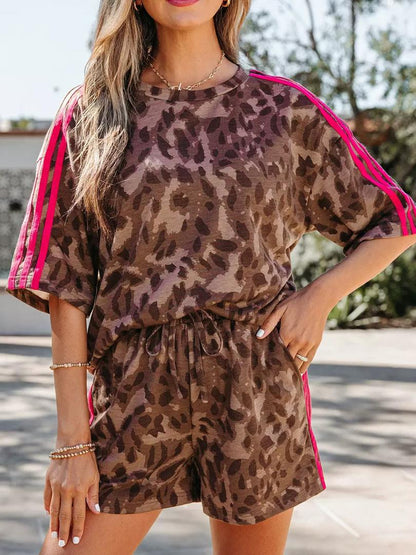LEOPARD SHORT SET