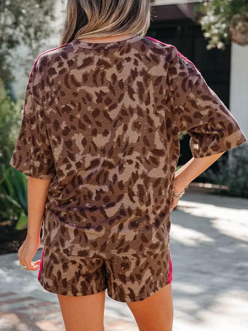 LEOPARD SHORT SET