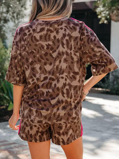 LEOPARD SHORT SET