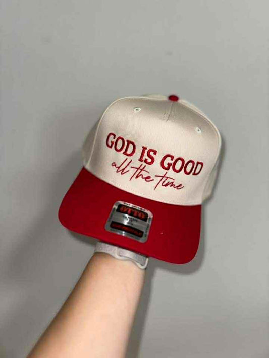 GOD IS GOOD ALL THE TIME TRUCKER HAT